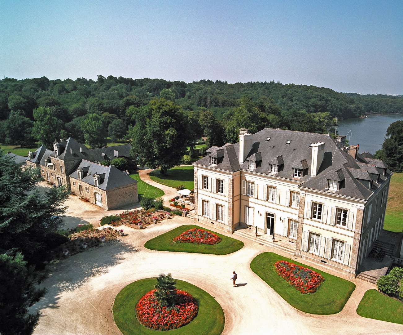 Locguénolé 109. Chateau manor seen from the sky 1 Copy 2
